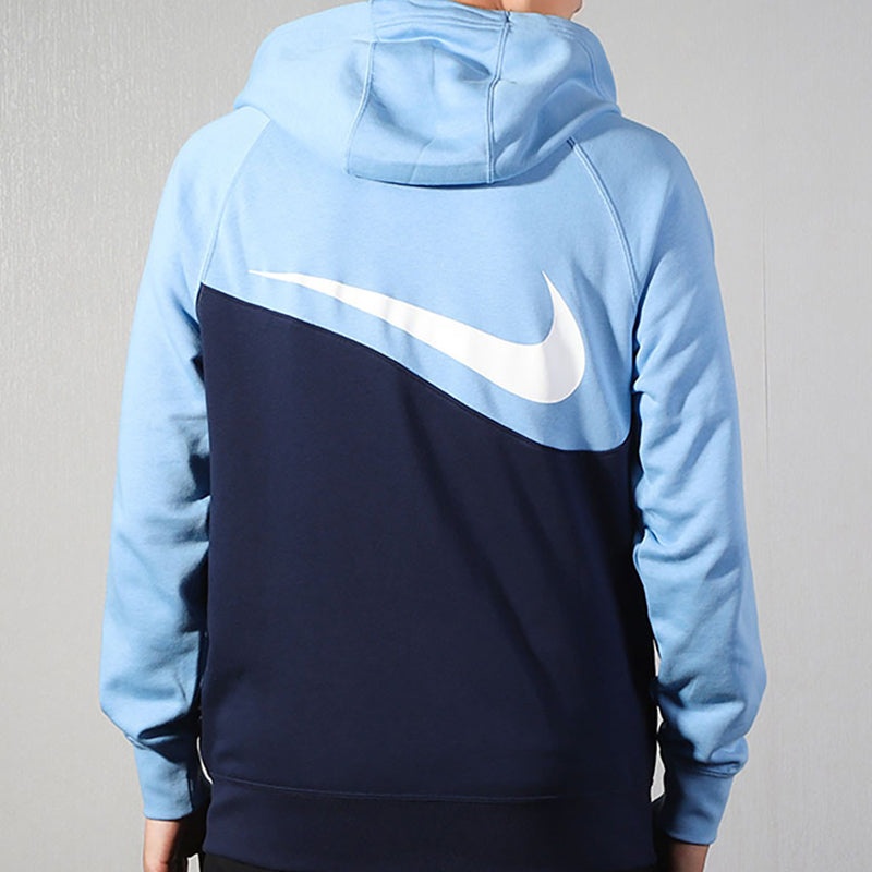 Nike AS Nike Sportswear Swoosh Hoodie FZ FT Men Blue Sky blue BV5300-451 - 4