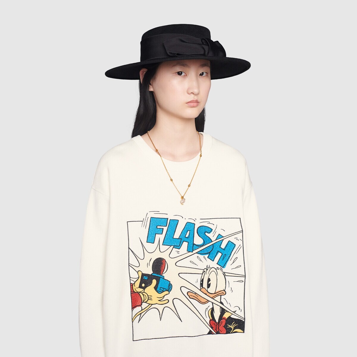 Disney x Gucci Donald Duck cotton sweatshirt - 6