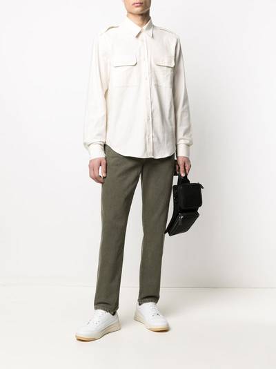 Helmut Lang long-sleeved strappy shirt outlook