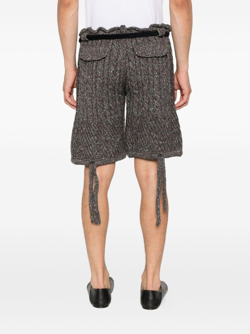 cable-knit drawstring shorts 4
