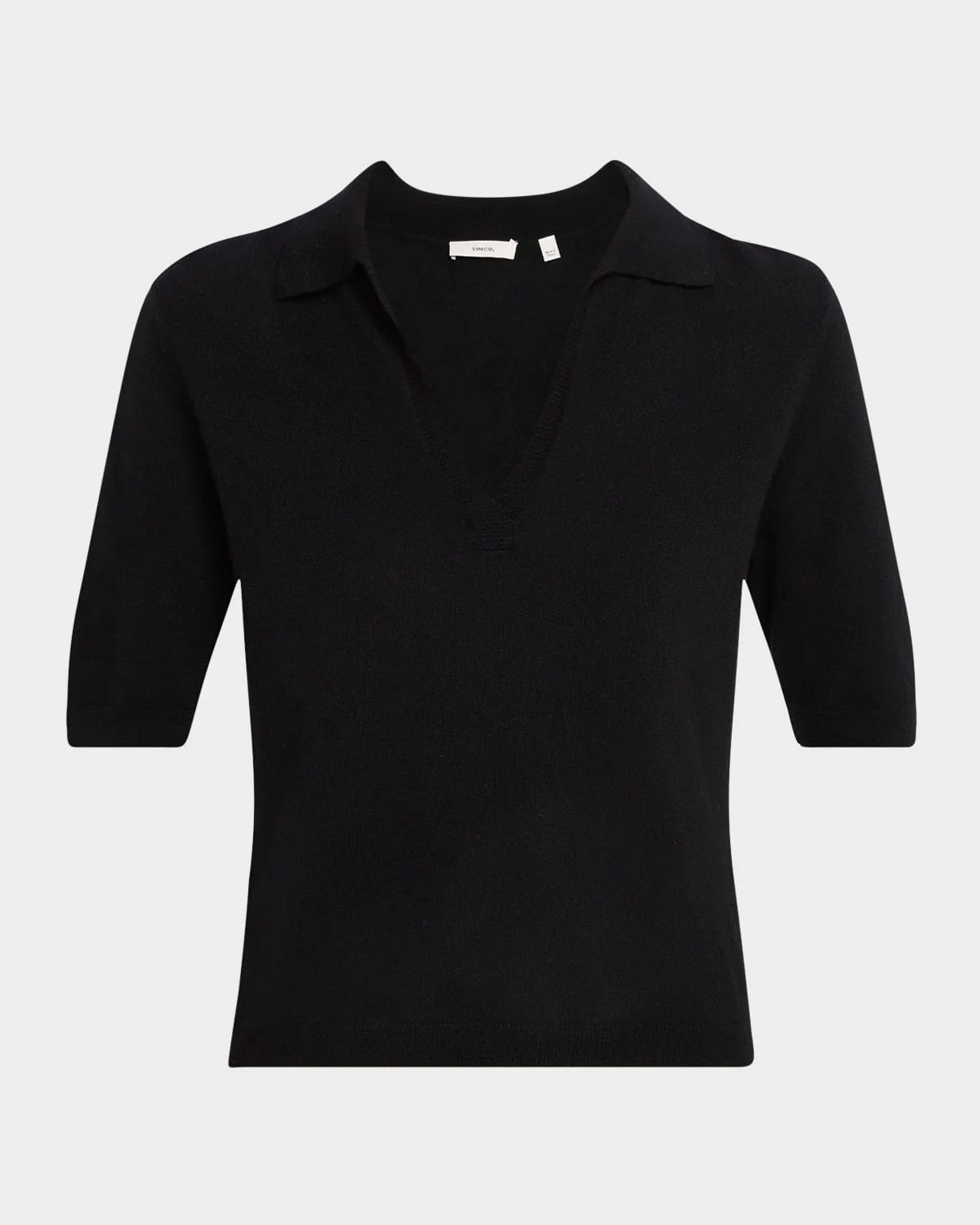 Mulberry Silk and Cashmere Polo Top - 1