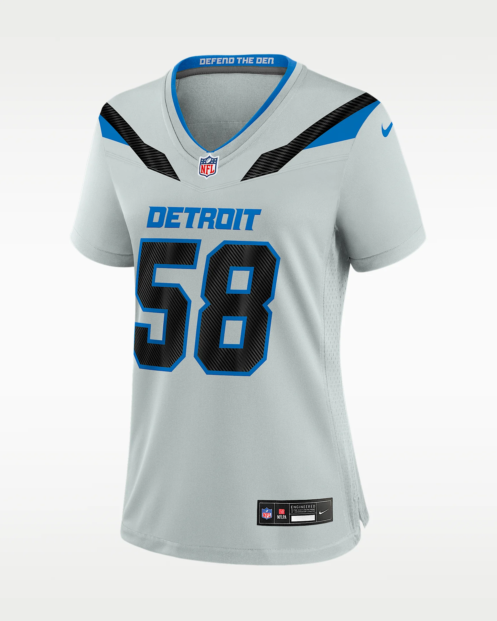 Penei Sewell Detroit Lions Rivalries Collection Women's Nike NFL Game Jersey - 1