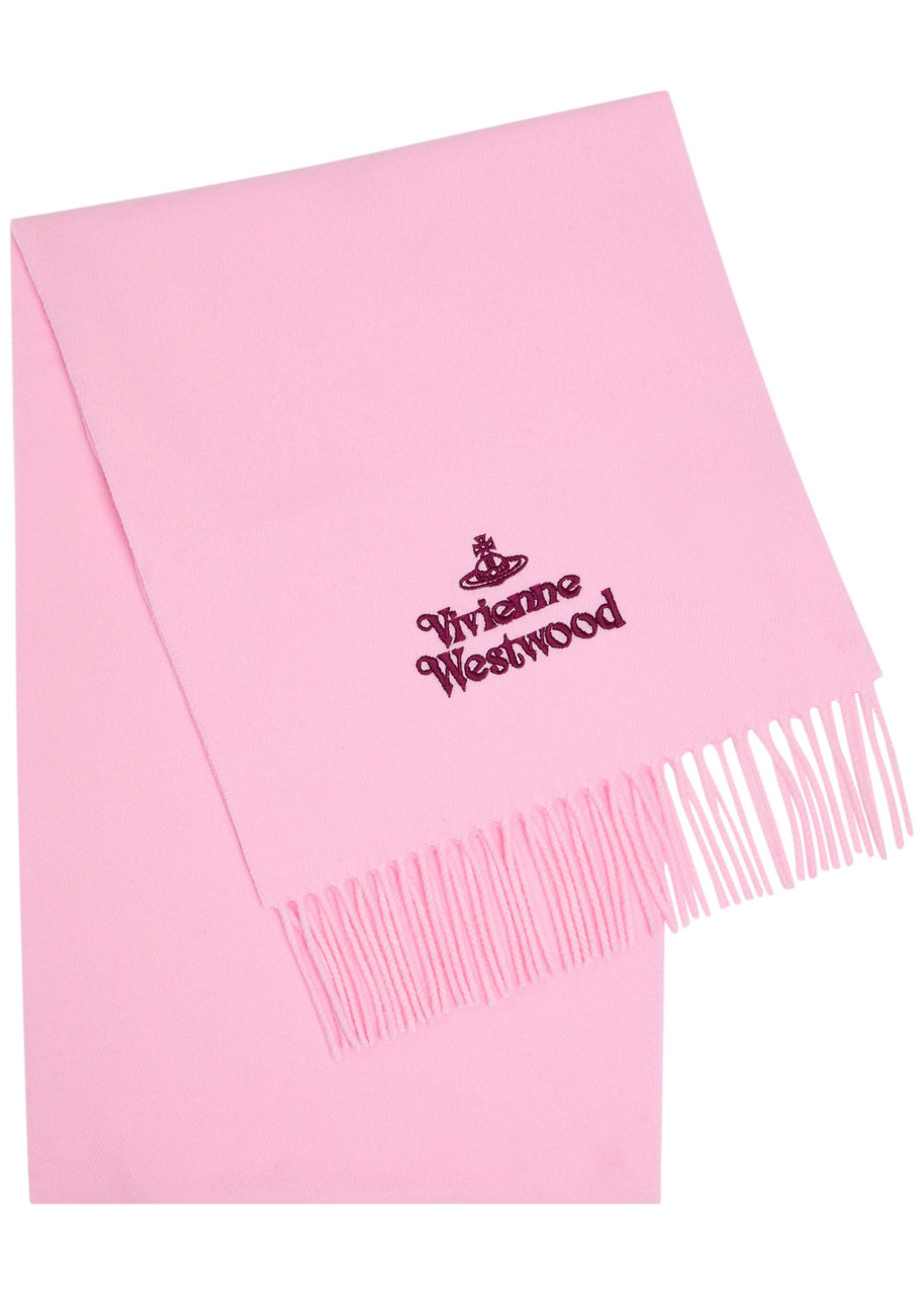 Vivienne Westwood Logo-embroidered Wool Scarf - 1