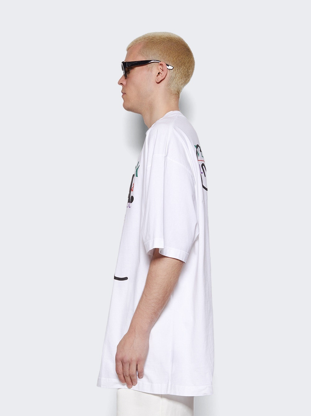 VETEMENTS Good Luck Karma T-Shirt White | thewebster | REVERSIBLE