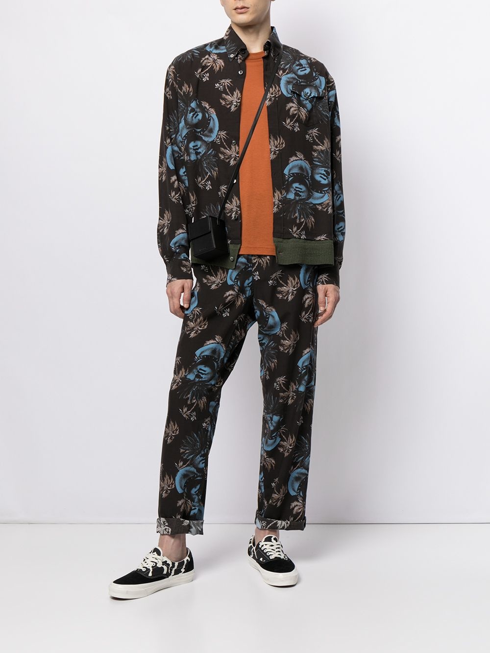 PRINTED STRAIGHT-LEG TROUSERS - 2