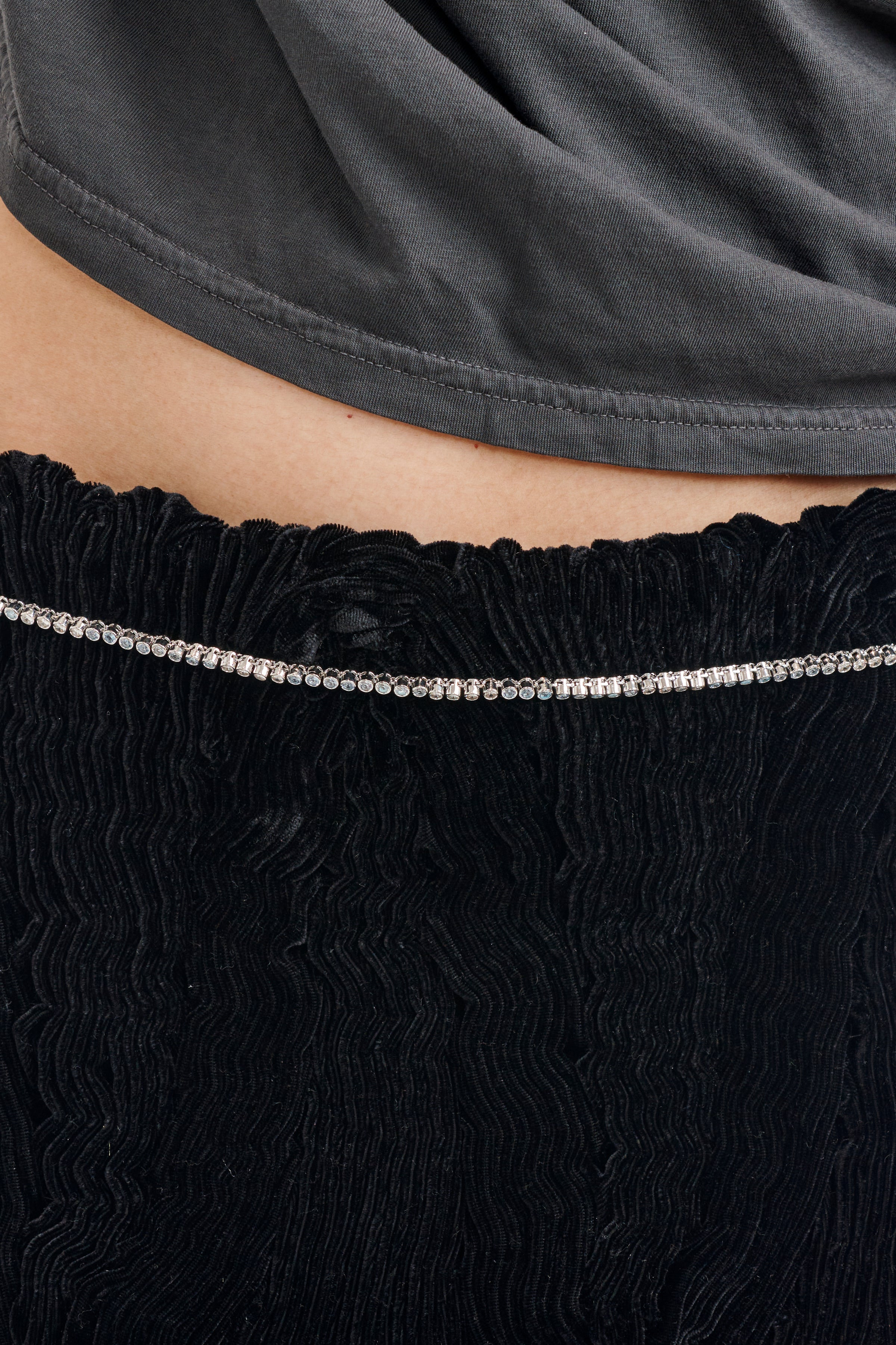 CRYSTAL CLEAR TENNIS BELLYCHAIN - 2