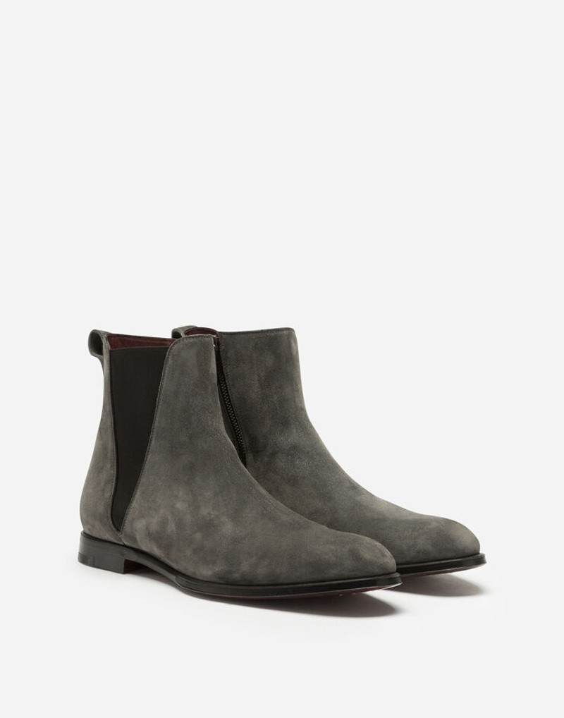 Dolce & Gabbana Velvet calfskin chelsea boots outlook