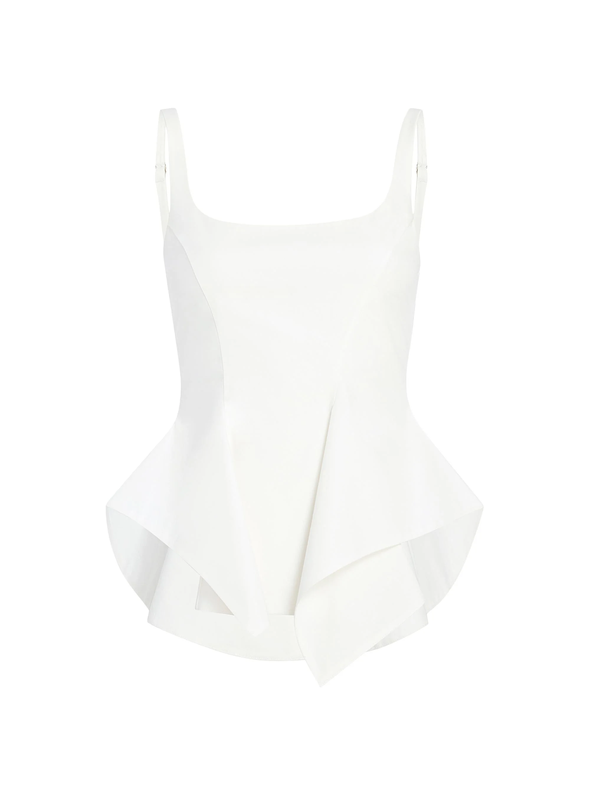 Women's Loa Cotton Sculpted Top - Chalk - 1