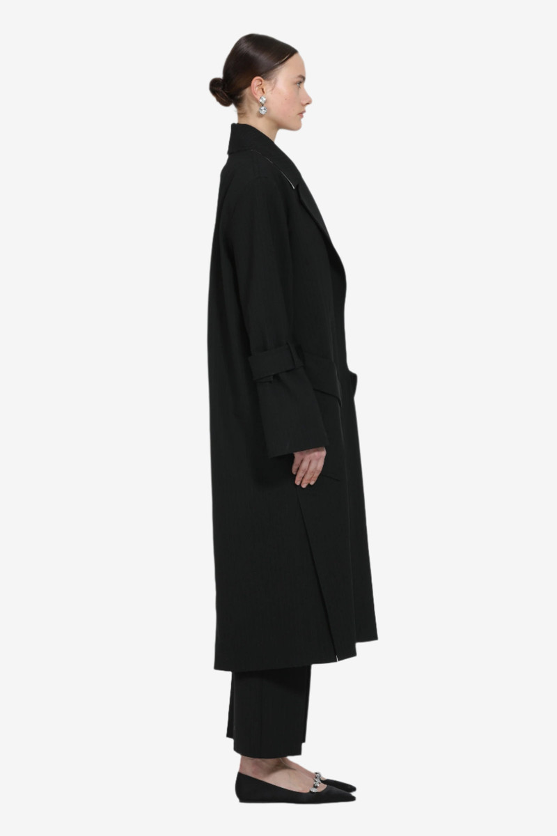 OVERSIZED LONG COAT WITH WIDE LAPELS 3