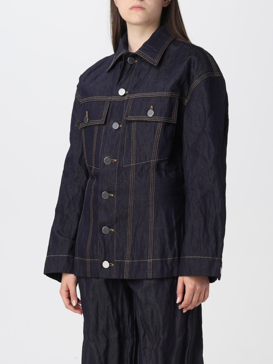 Bottega Veneta Salon 03 stitches denim jacket - 4