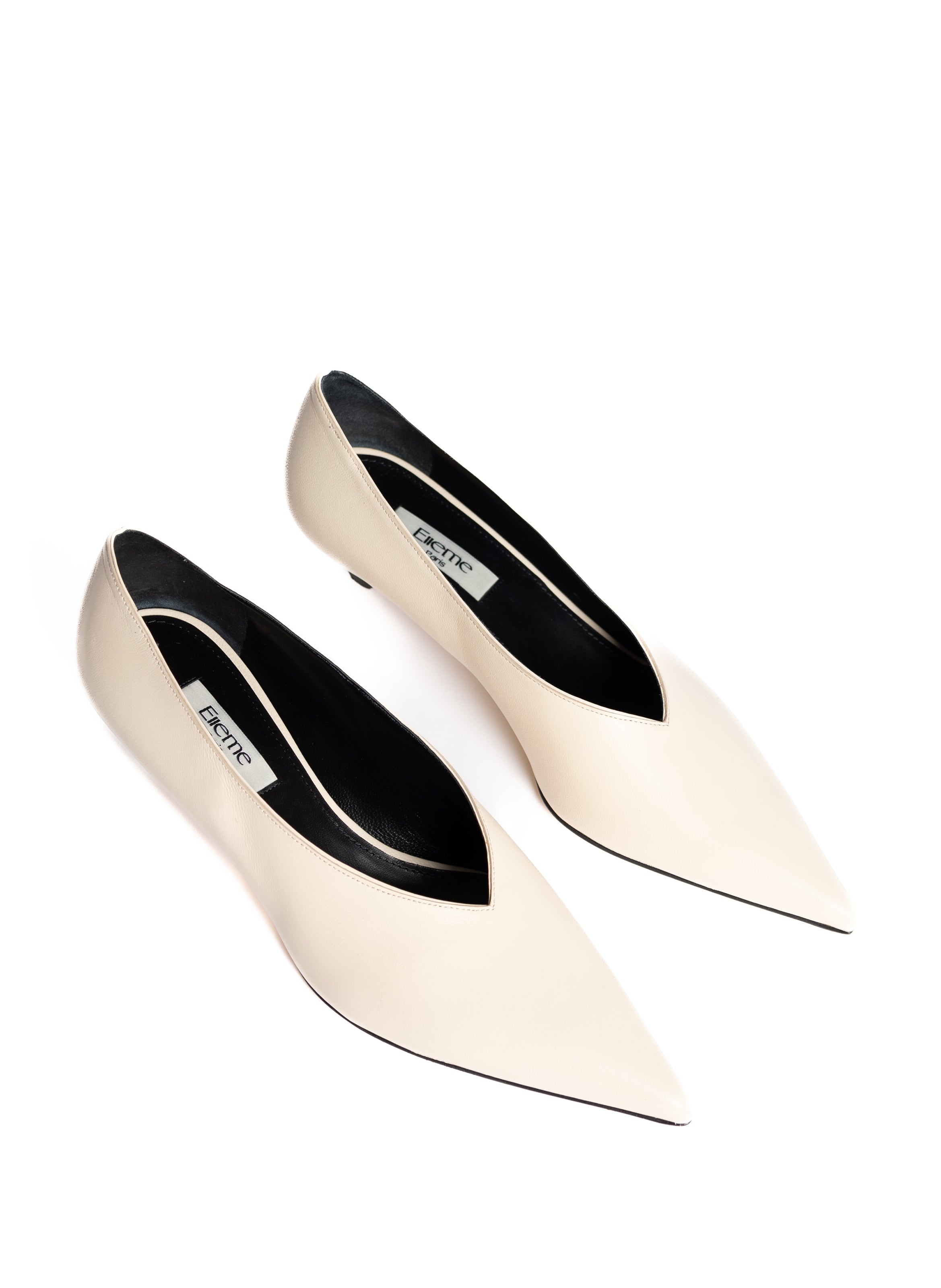 Vivian Pumps Leather Cream - 2