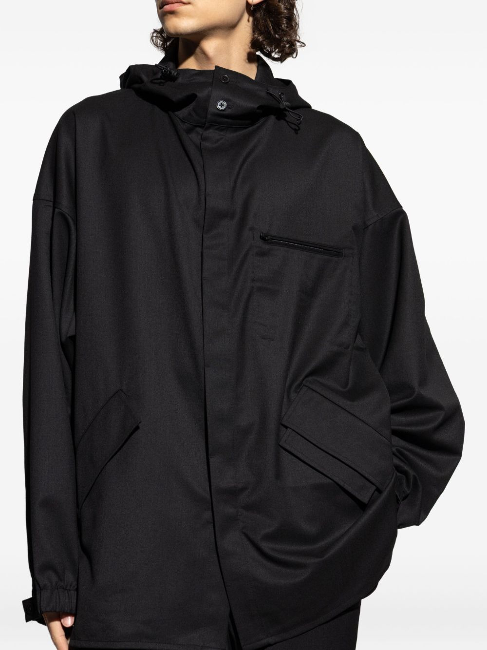 STRIPE-PRINT HOODED JACKET - 4