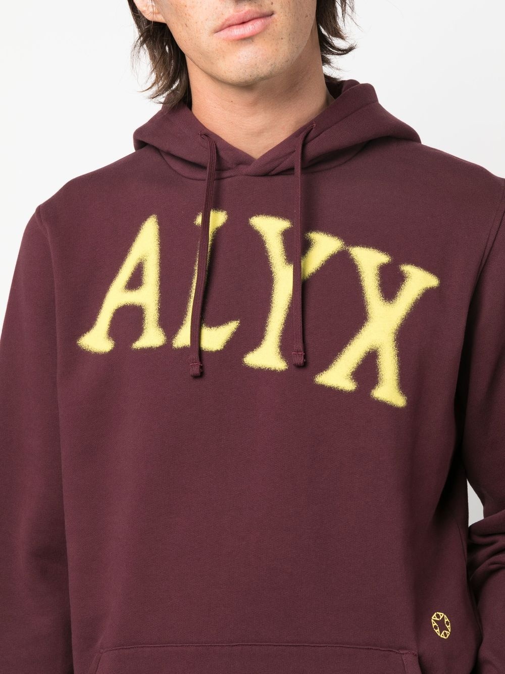 logo-print long-sleeved hoodie - 6