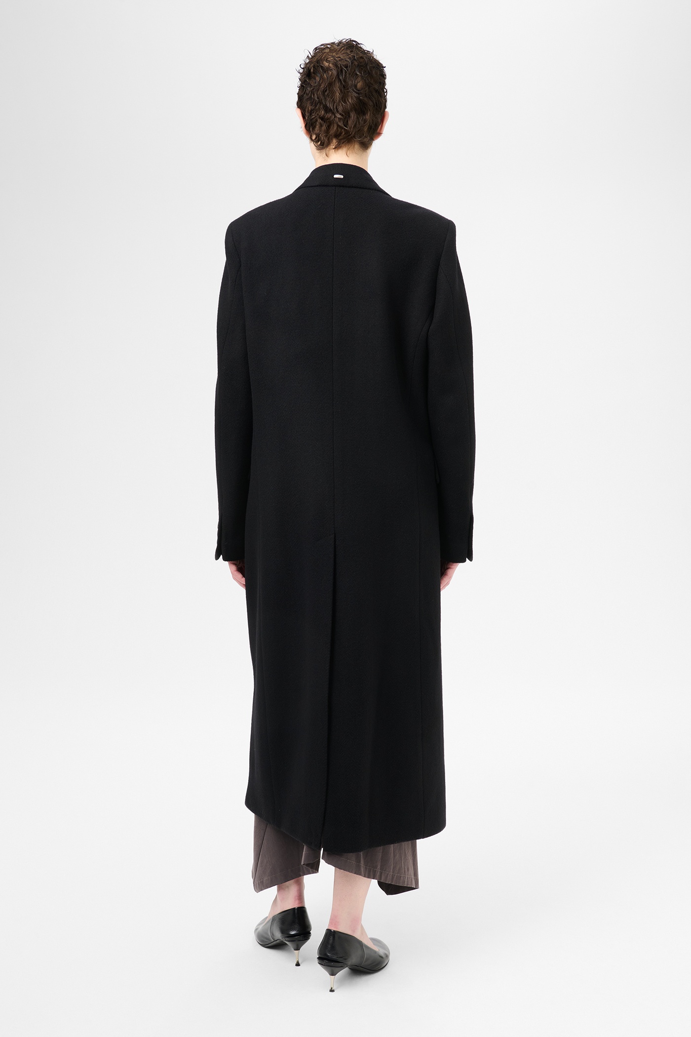 Our Legacy Manta Coat Black Slyly Herringbone | REVERSIBLE