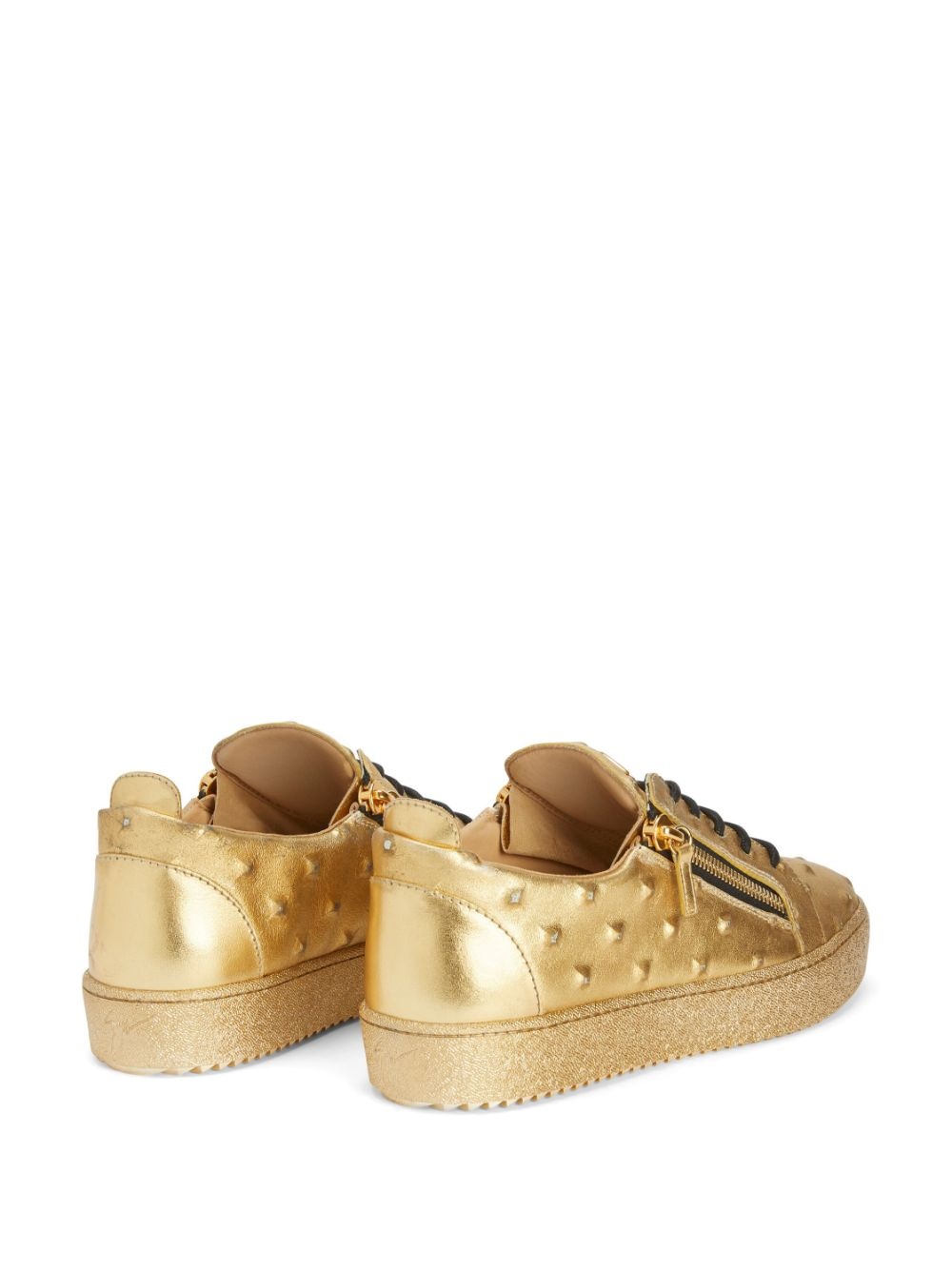 Frankie leather low-top sneakers - 3