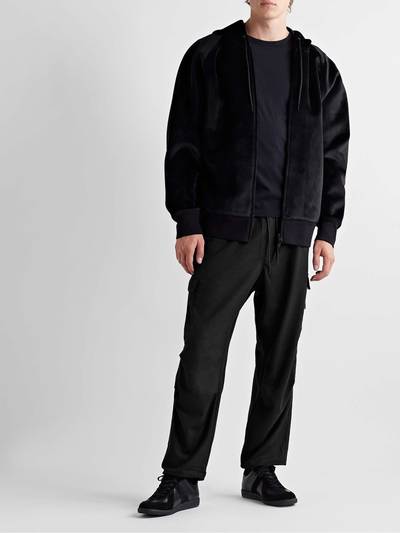 Y-3 Cropped Flannel Drawstring Cargo Trousers outlook