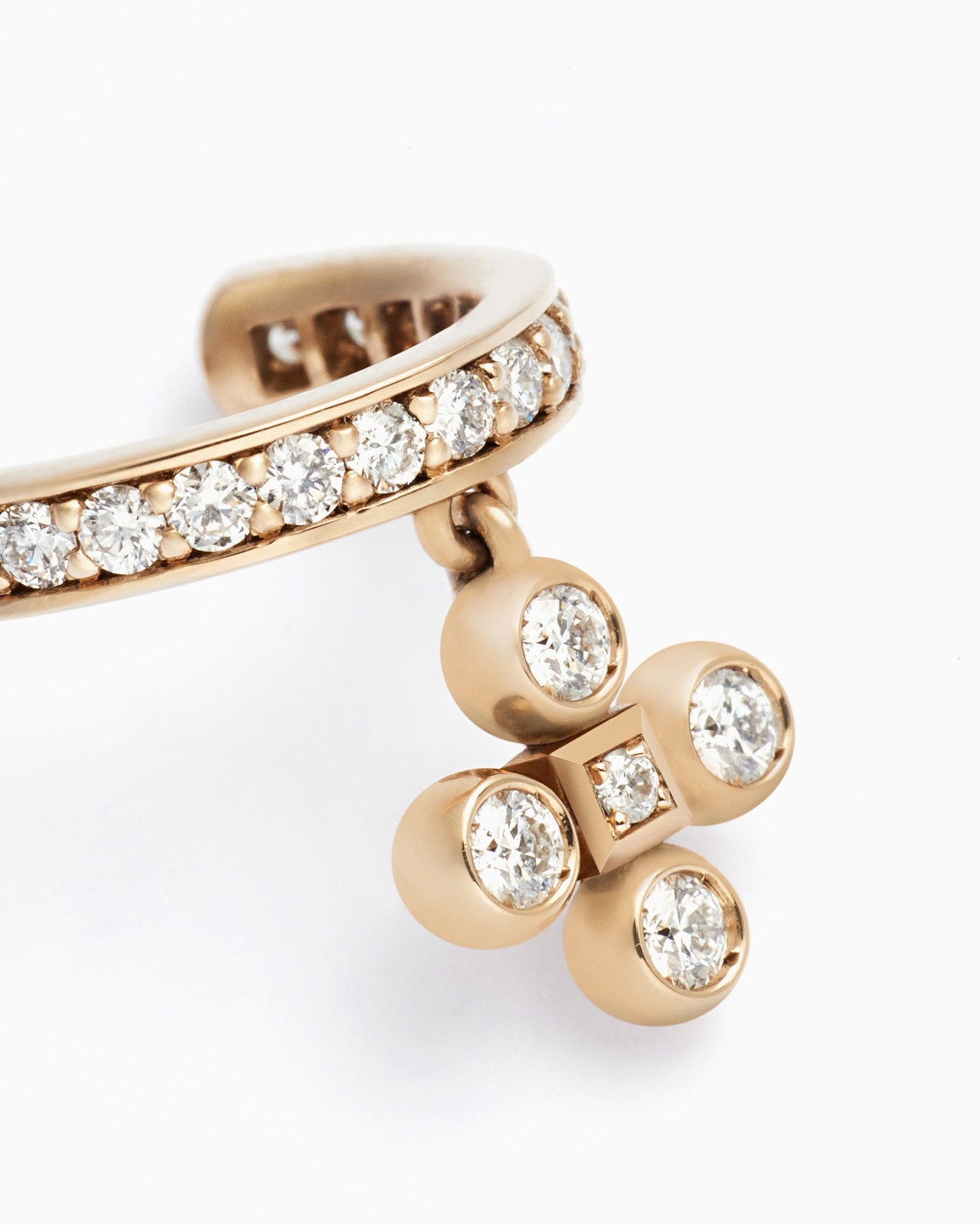 GIOIA 18K GOLD AND DIAMOND EARRINGS - 2