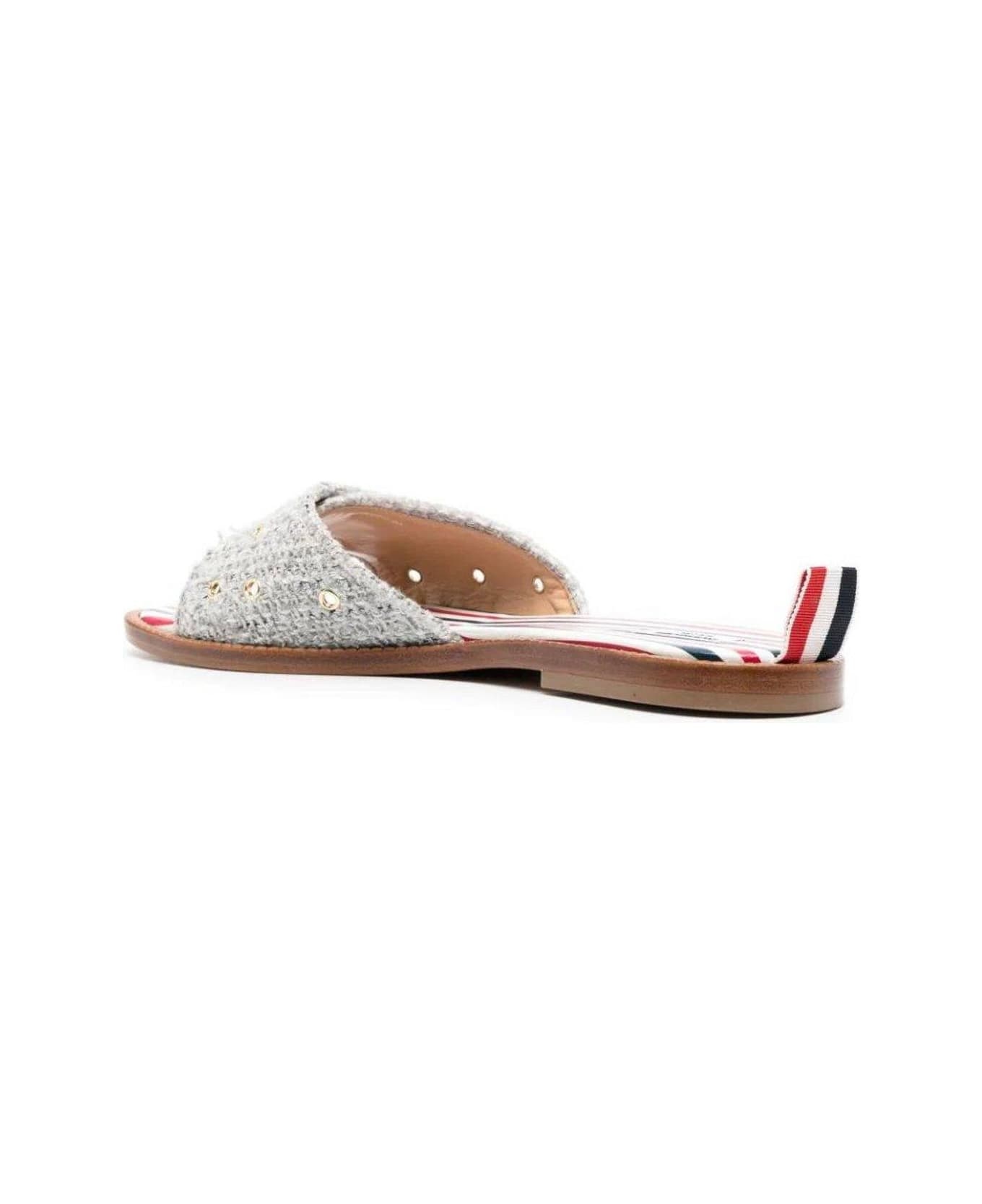 Tweed Slip-on Sandals - 3