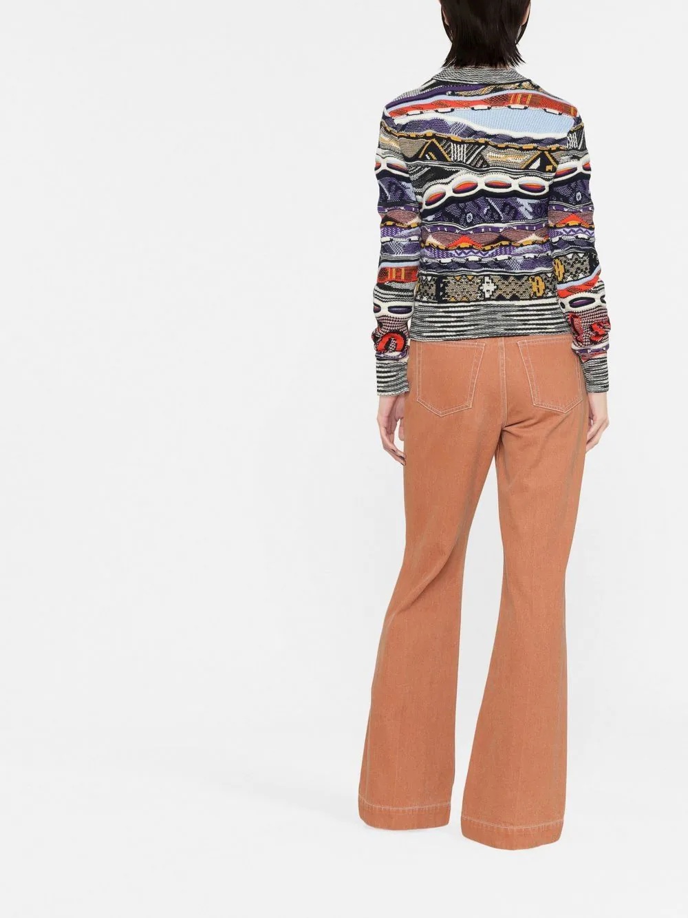 roll-neck knitted jumper - 4