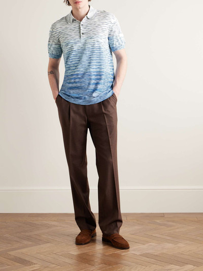 Missoni Dégradé Space-Dyed Cotton-Jersey Polo Shirt outlook