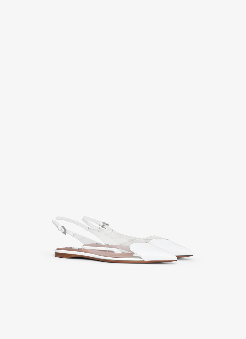 Alaïa LE CŒUR FLAT SLINGBACKS IN PATENT CALFSKIN outlook