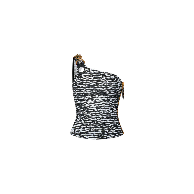 Ink Tiger XXL Detail One-Shoulder Top 1