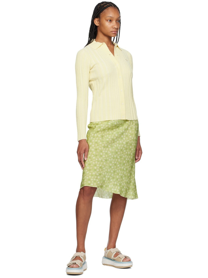 Maison Kitsuné Green Bias Midi Skirt outlook