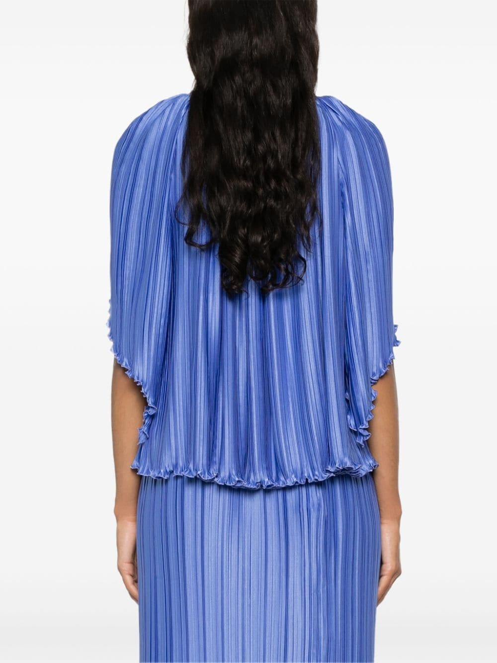 charmeuse plissÃ© blouse - 4