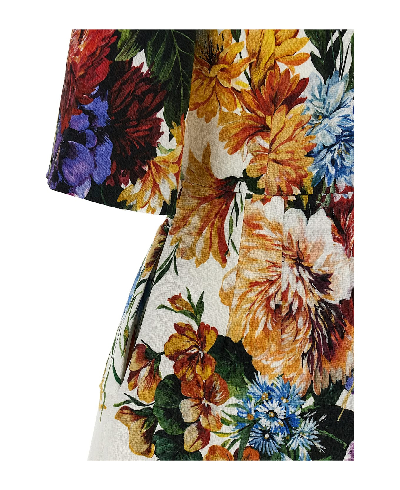 Floral Bouquet Printed Dress - 4