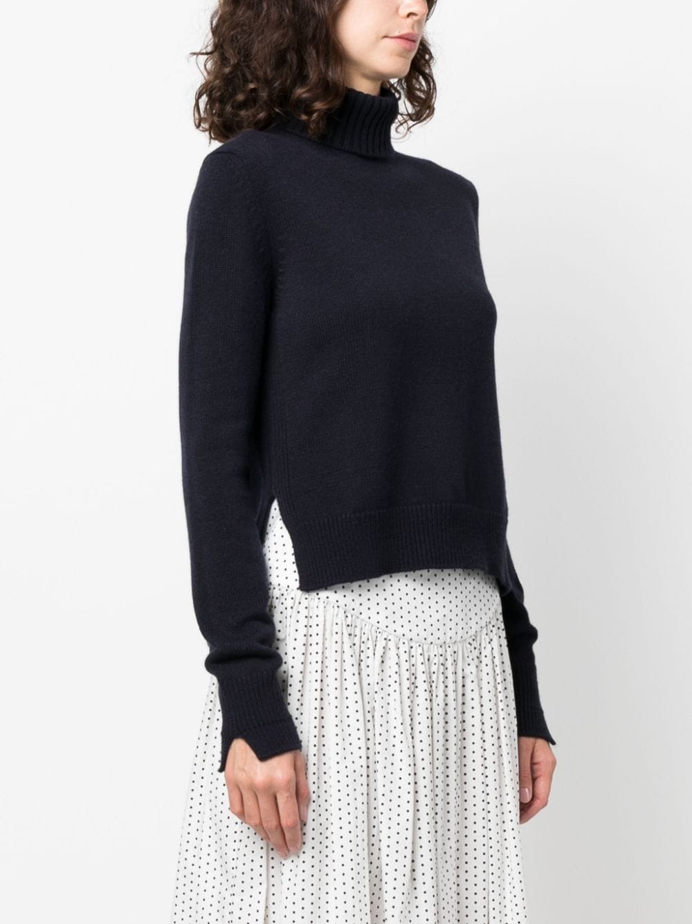 roll-neck cashmere jumper - 3