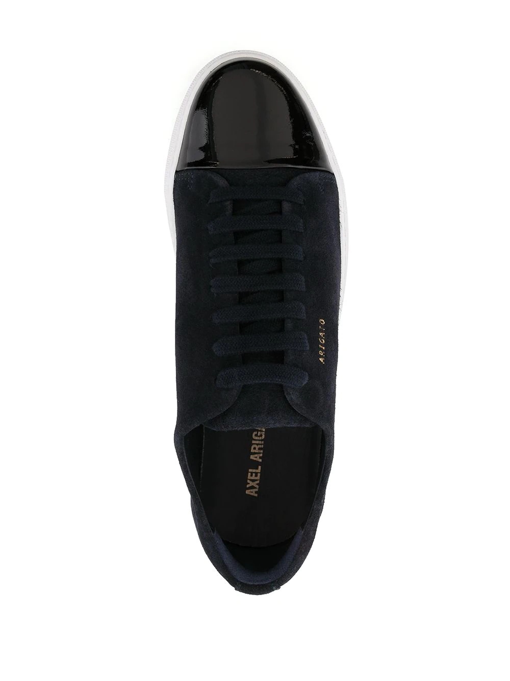 cap toe lace-up sneakers - 4