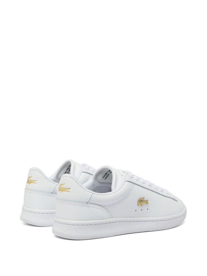 gold-logo leather sneakers 5