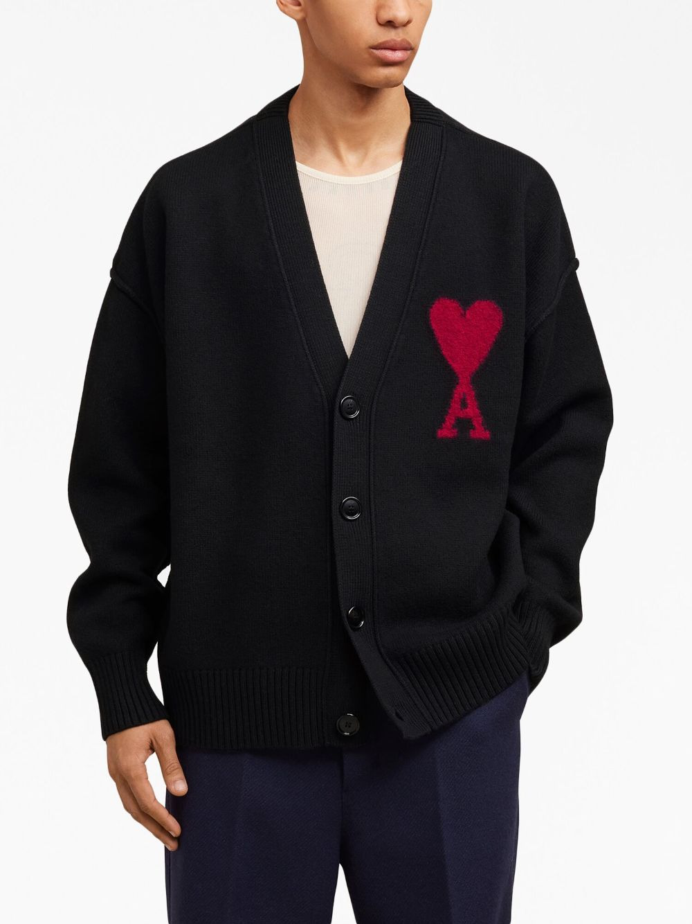Red Ami De Coeur Cardigan - 4