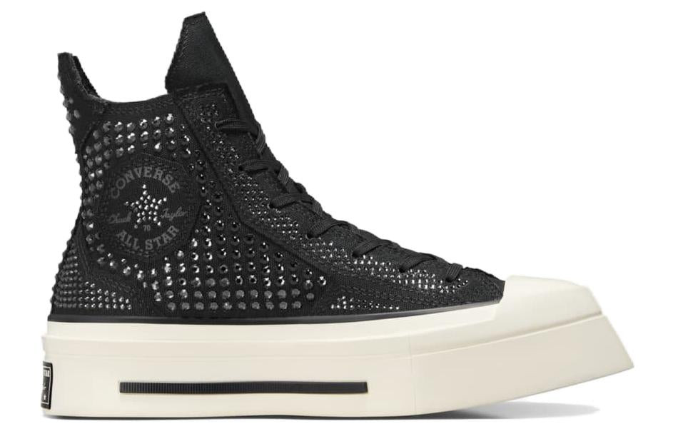 (WMNS) Converse x Swarovski Chuck 70 De Luxe Squared 'Black White' A09070C - 2