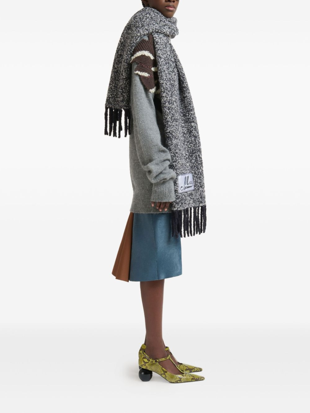 fringed scarf - 4