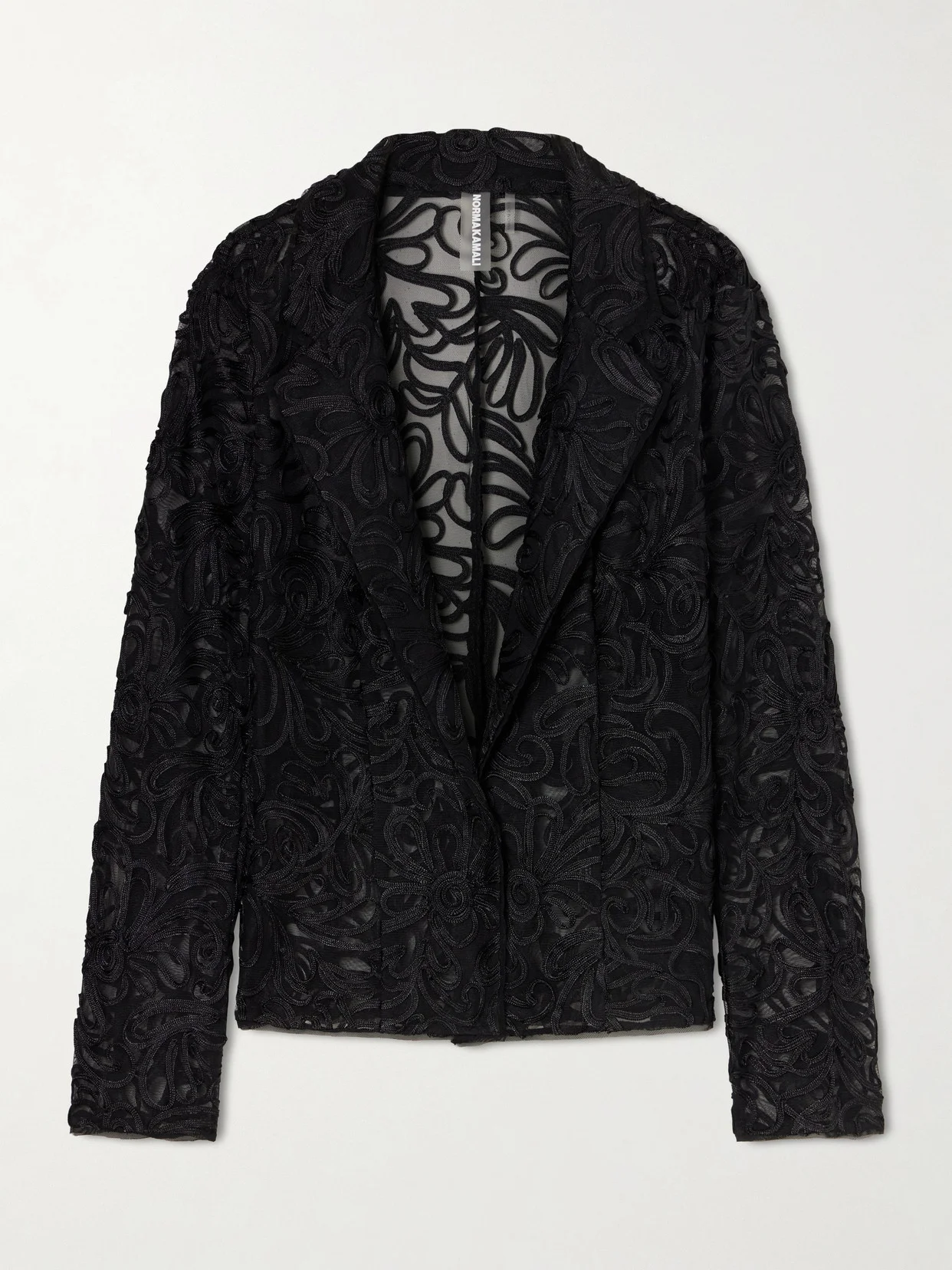 Embroidered Mesh Evening Jacket - 1