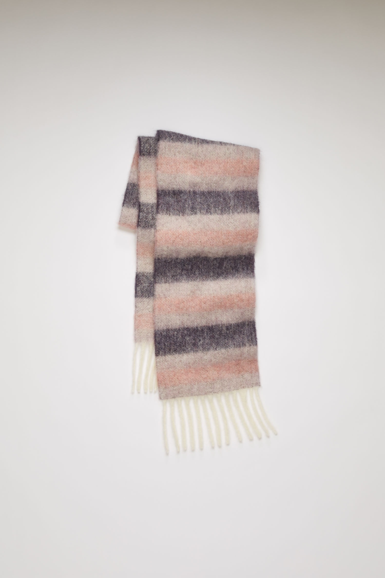 Striped scarf purple/lilac/pink - 2