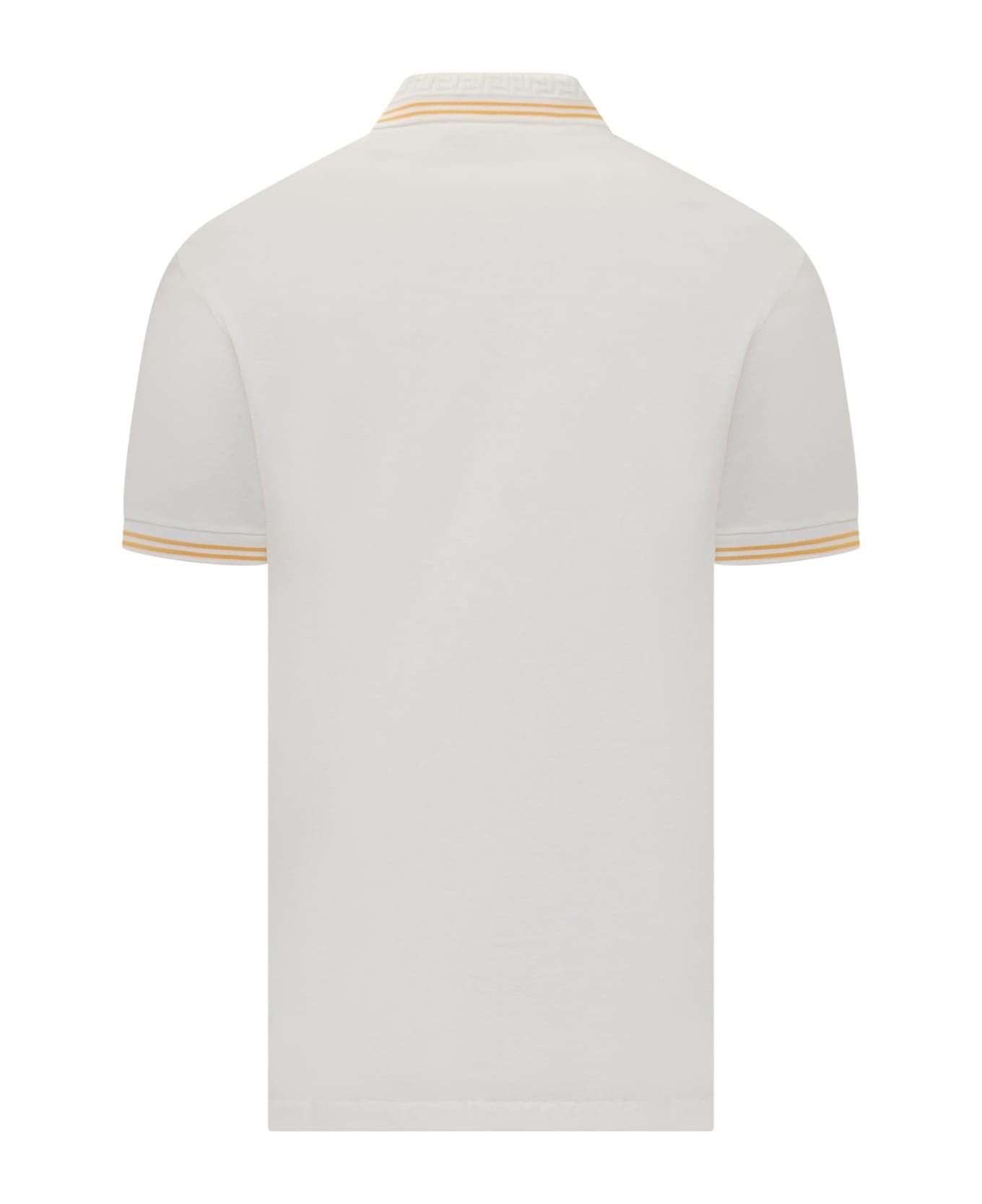 Medusa With Greca Jacquard Polo Shirt - 2