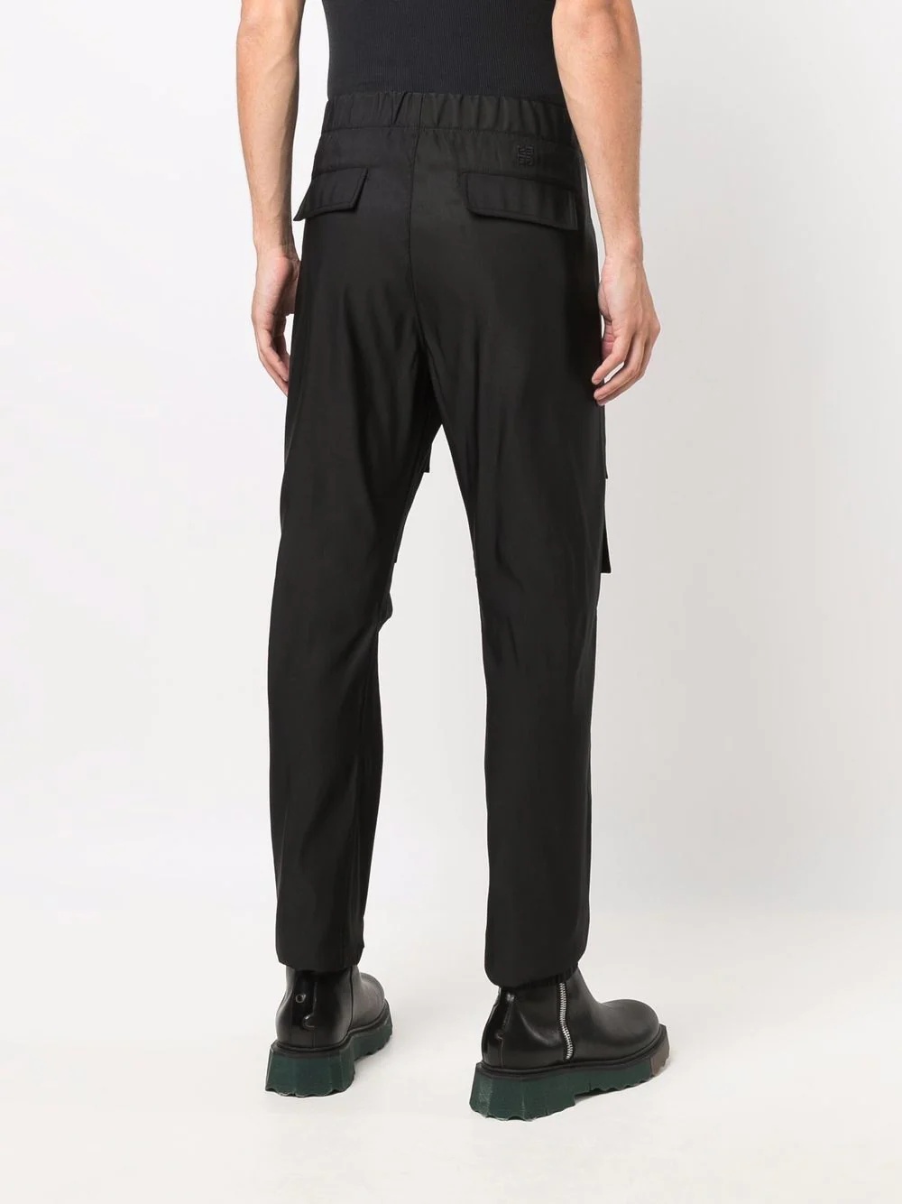 zip-pocket cargo trousers - 4