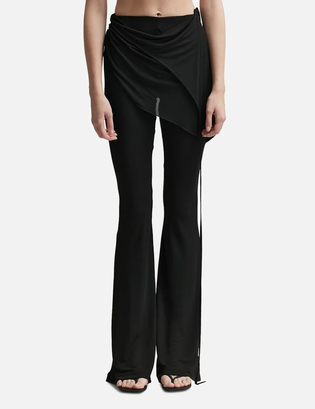 DRAPED JERSEY PANTS - 1