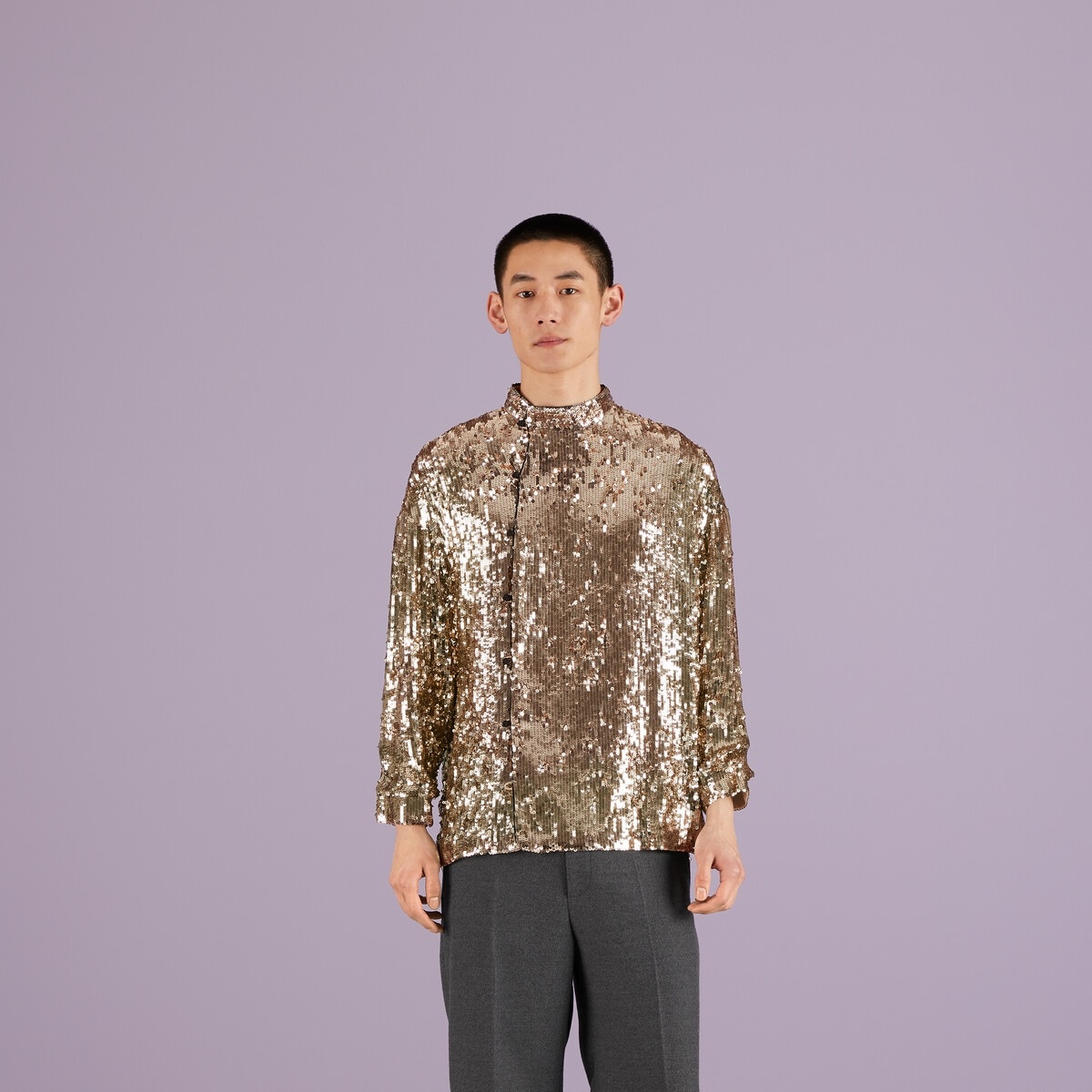 Tシャツ・カットソー GUCCI SS23 Sequin shirt (723712ZALIZ 5384) GUCCI Tops Tiger Sequins Women's Size XXS Cotton NWT RECEIPT