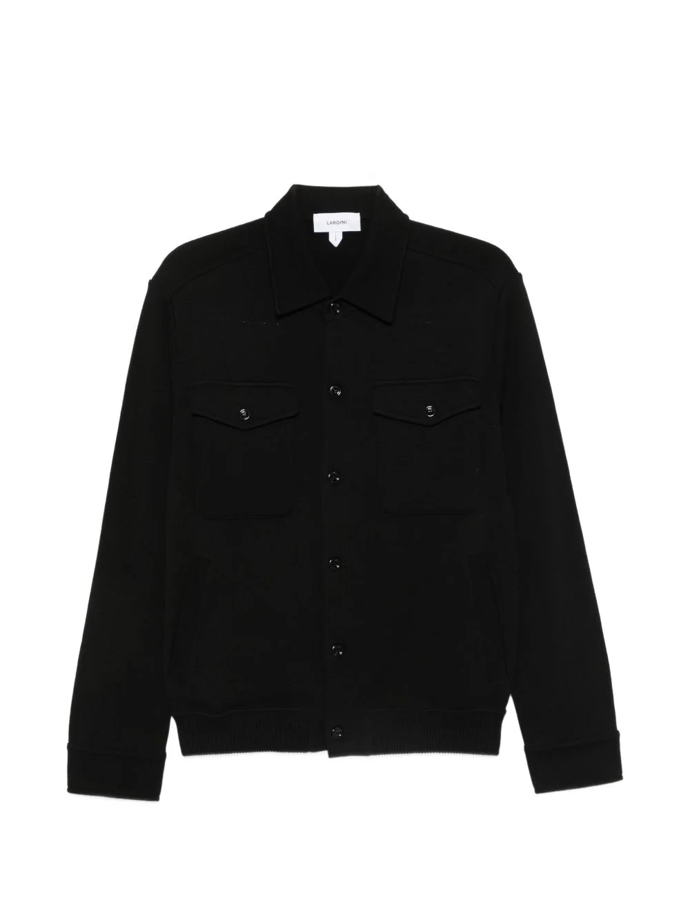 button-up flap-pocket cardigan - 1