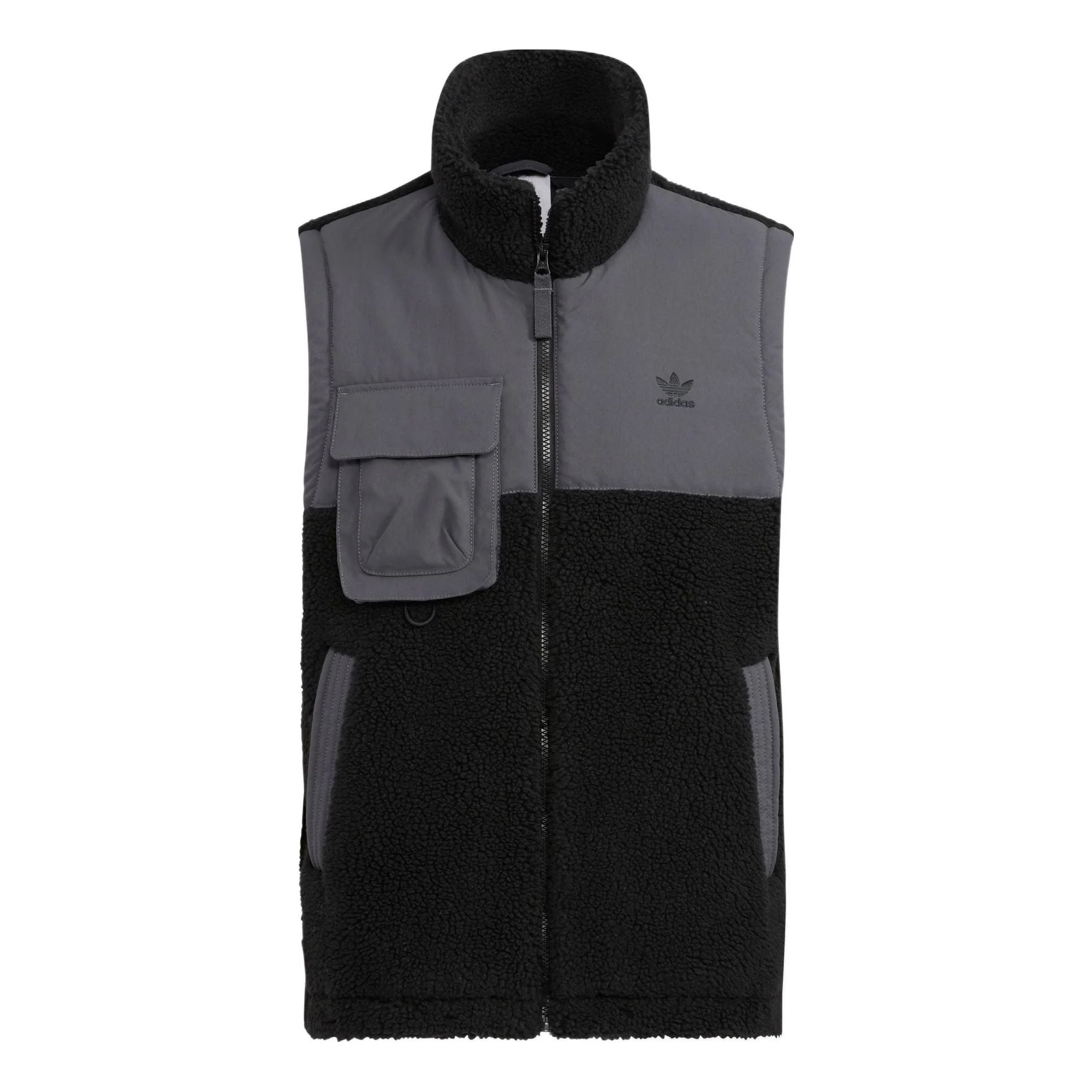adidas Originals WW Sherpa Vests 'Black Grey' IC8160 - 1