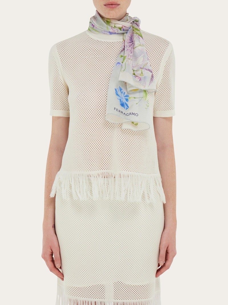 Gaia print silk scarf 3