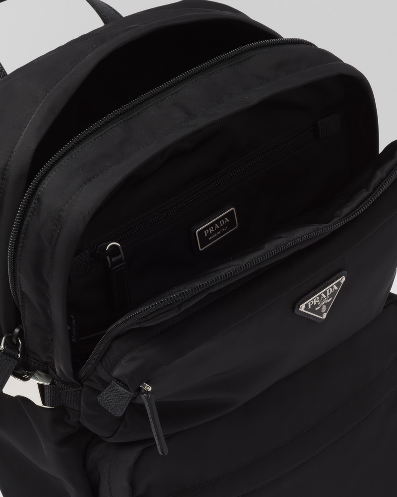 Re-Nylon and Saffiano leather backpack 5