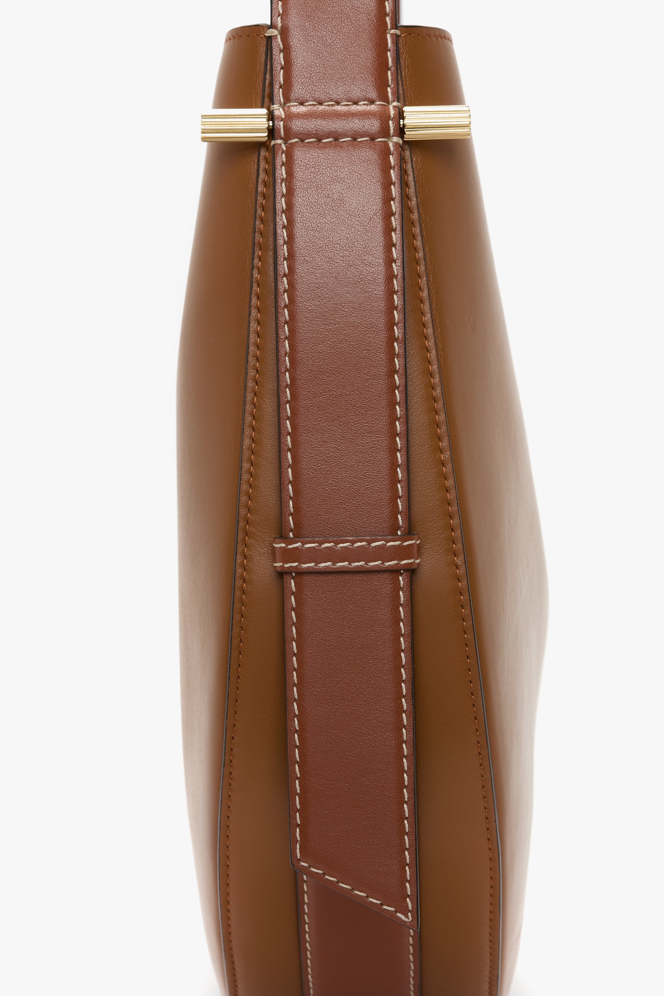Dia Hobo Bag In Tan Smooth Leather - 5