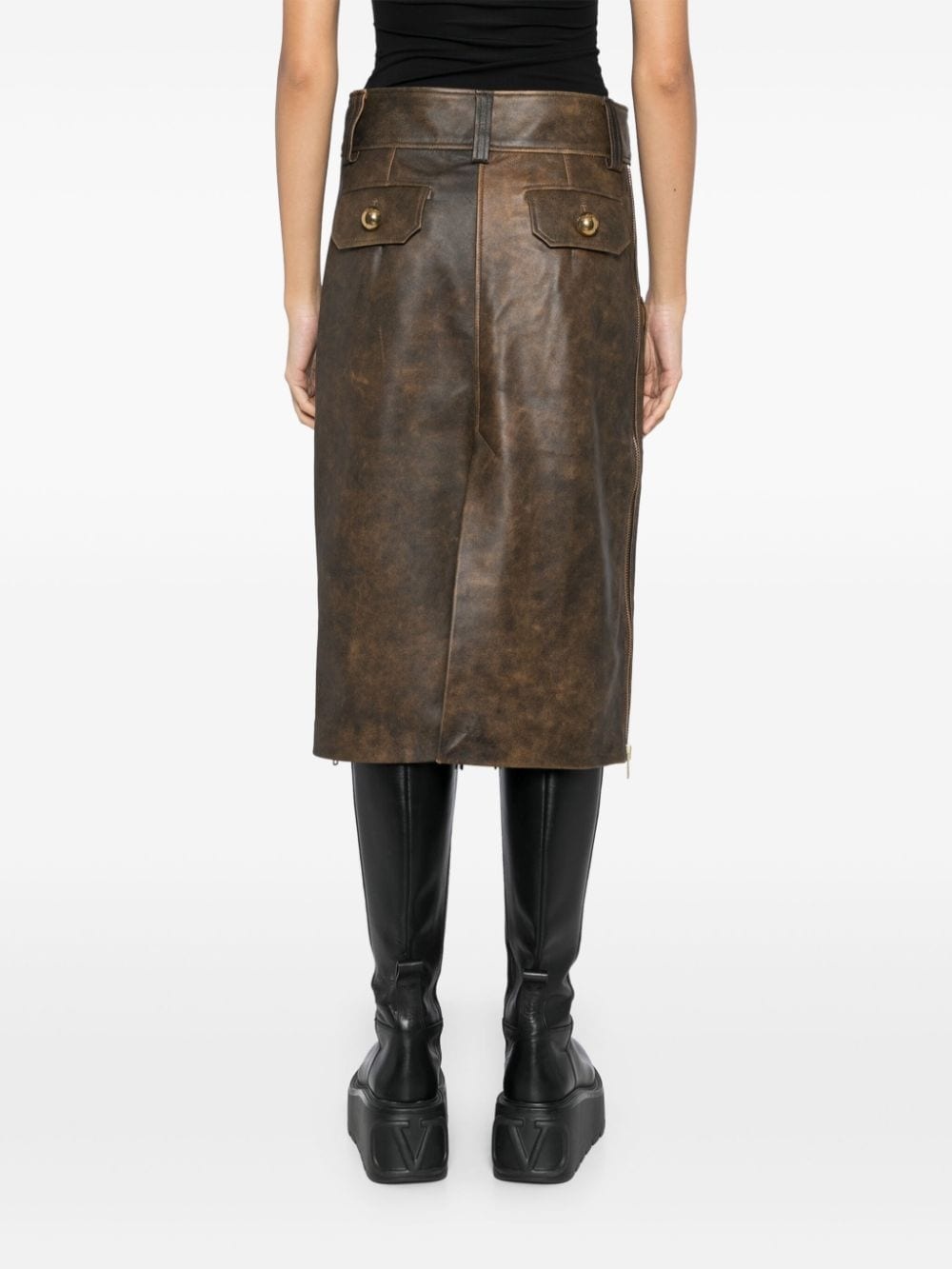 leather skirt - 4