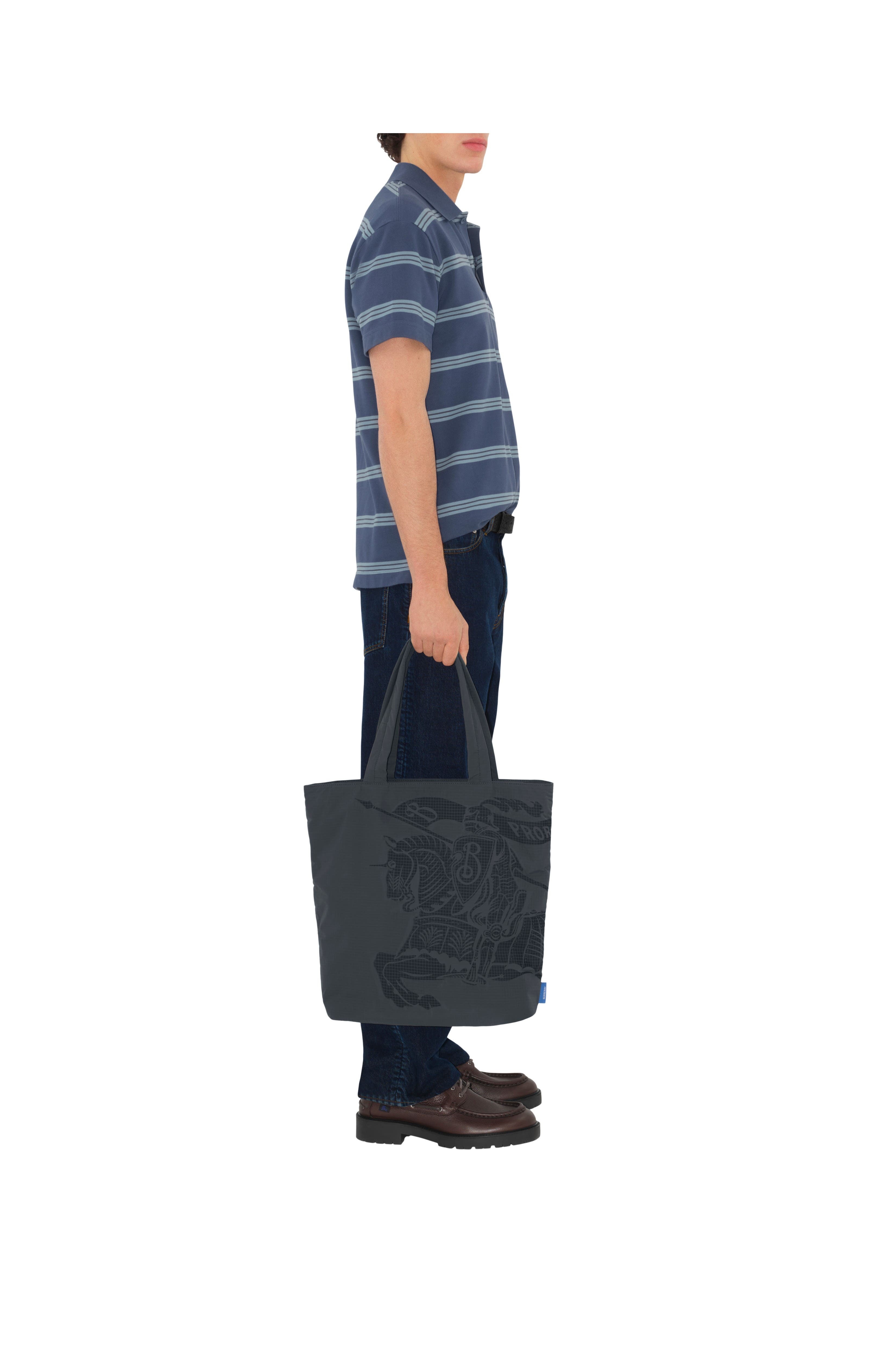 burberry Striped Cotton Polo Shirt in Pilot at Nordstrom - 3
