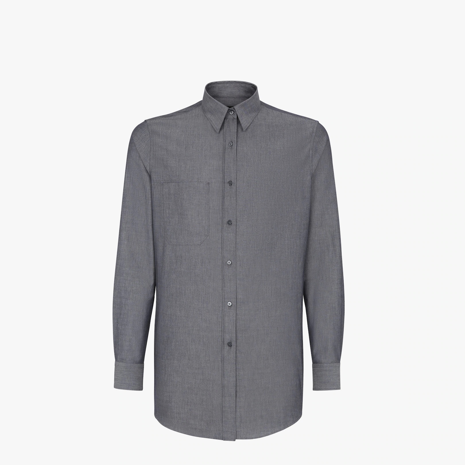 Blue cotton shirt - 1