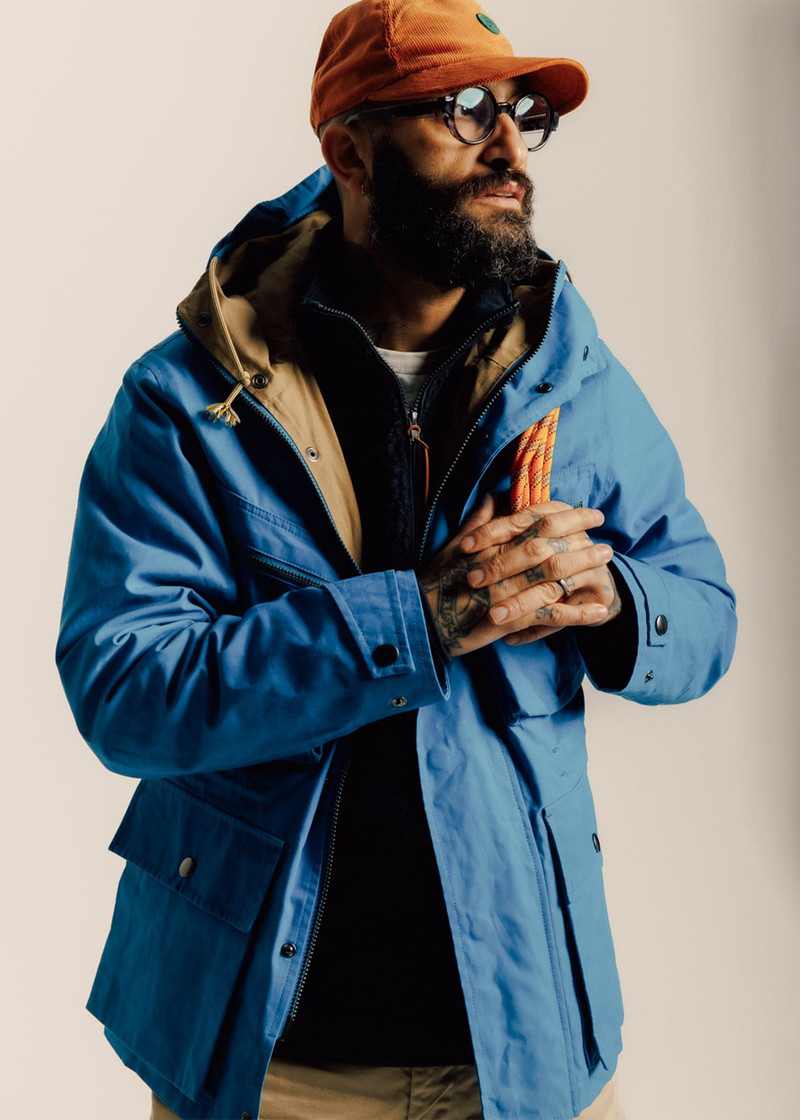 Men's Greenwell Anorak Jacket Royal Blue 3
